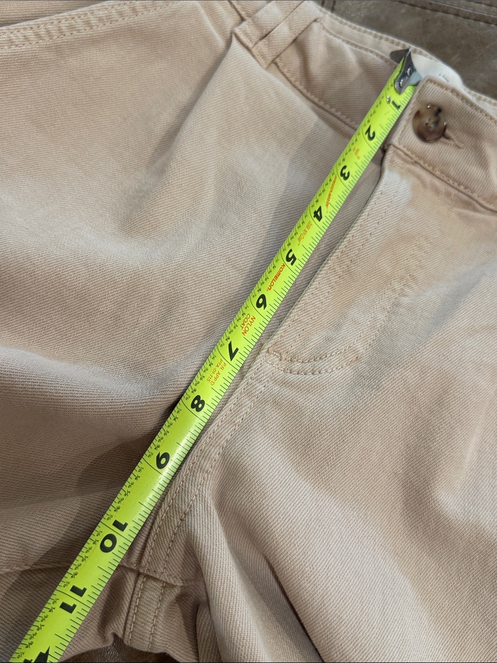 Sezane Manu Trousers Relaxed High-Rise Cropped Pants in Beige Size 36 (4) - Picture 4 of 8
